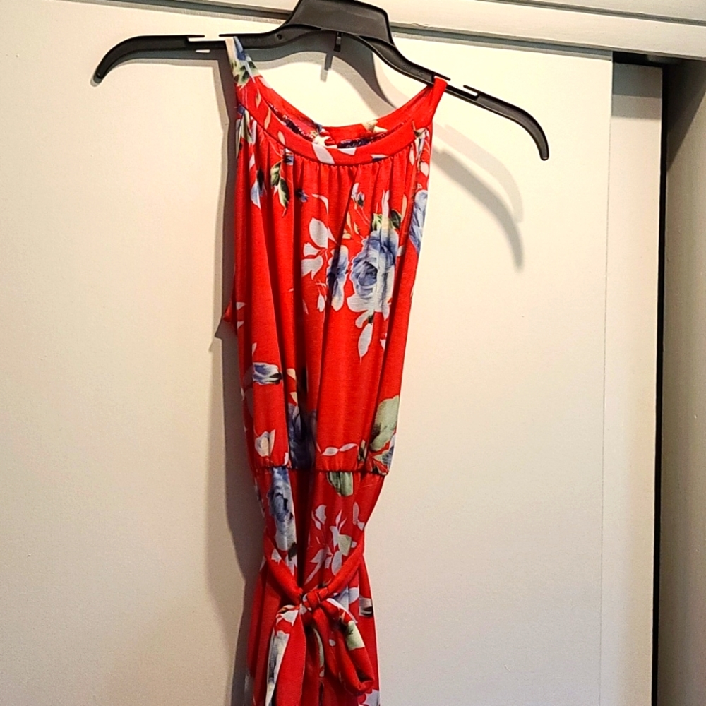 Pink maternity dress